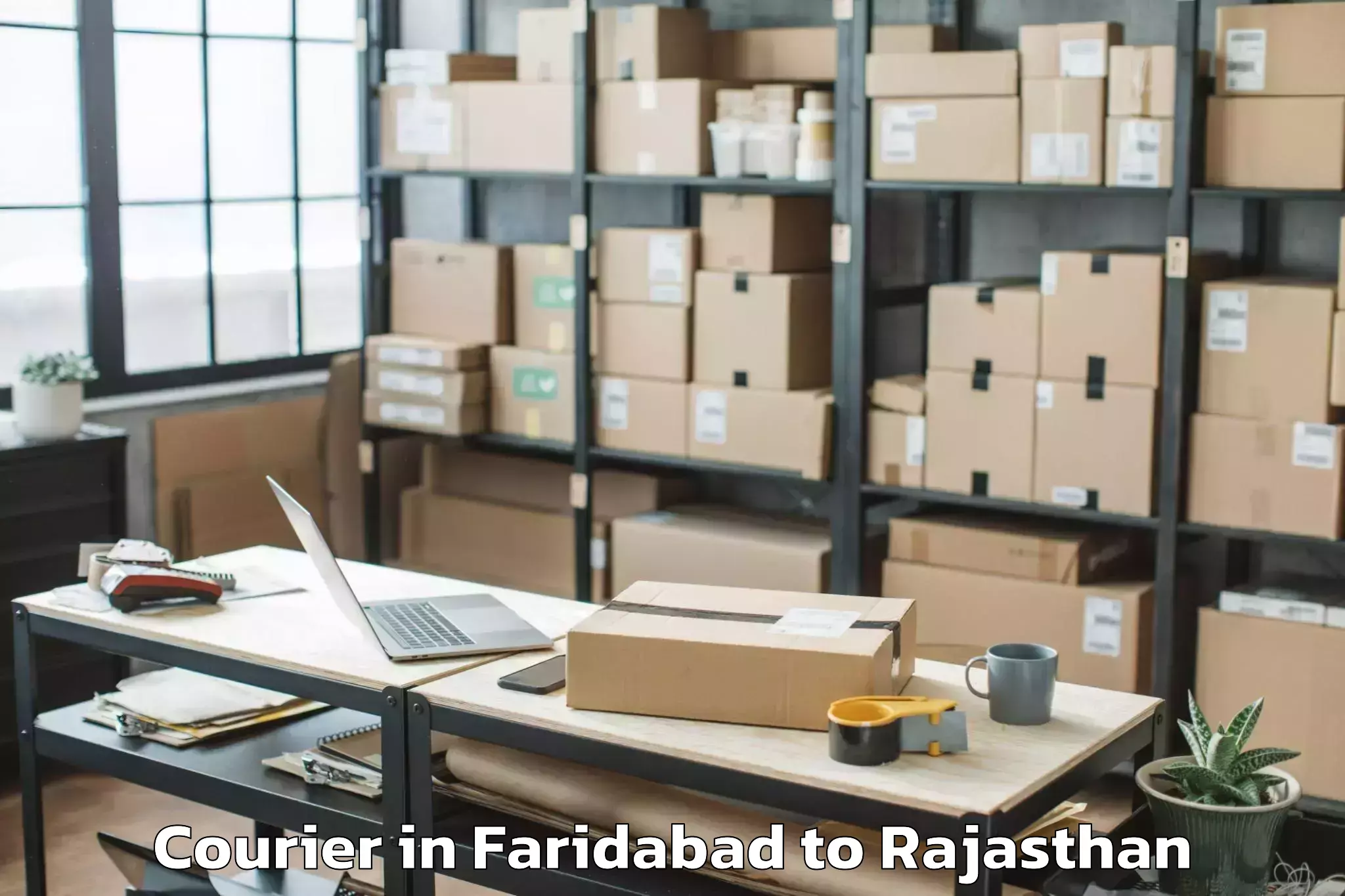 Book Your Faridabad to Kishangarh Bas Courier Today